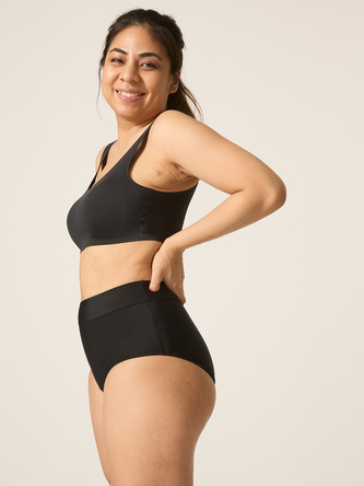 Menstruační plavky Modibodi Hi-Waist Bikini Brief spodní díl (SWSCHIBLAW) XXL