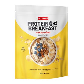 Nutrend Protein Oat Breakfast Příchuť: čokoláda, Velikost: 630 g