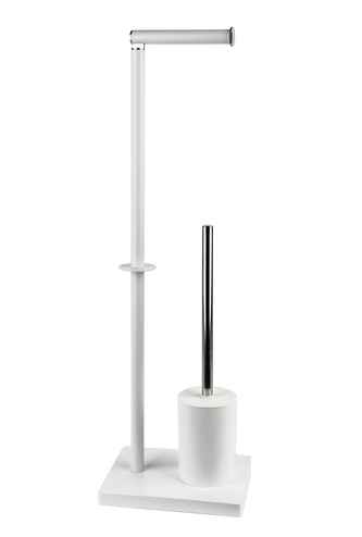 ZAC Stojak na papier ze szczotką WC20,5x16x65cm biały