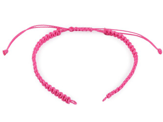 Polotovar na výrobu shamballa náramku - 10 ks - 2 pink