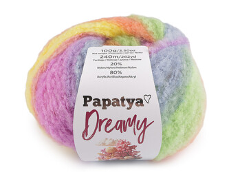 Pletací příze Papatya Dreamy 100 g - 1 ks - 2 (05) multikolor