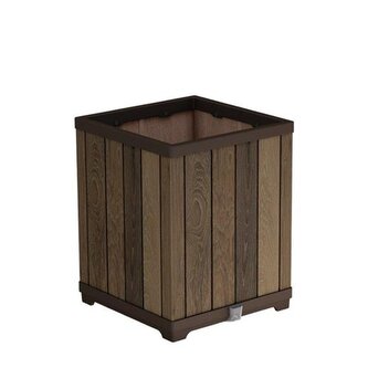 Květináč Keter Deco Square Tall walnut Květináč Keter Deco Square Tall walnut