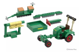 BRIXIES Plus 222.705 – Fendt GT Classic Club Collection (historický traktor, 1:32, 169 dílků)