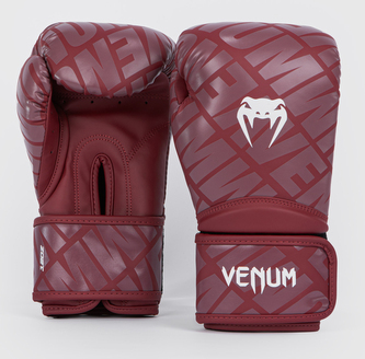 Boxerské rukavice Venum CONTENDER 1.5 XT vínová-bílá Velikost: 16oz