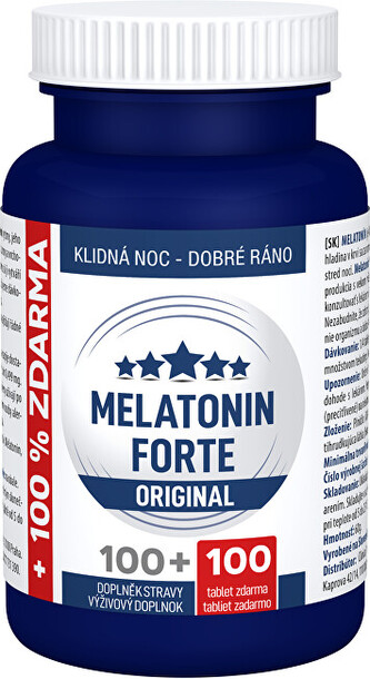 Clinical Melatonin Forte ORIGINAL 100 + 100 tablet zdarma