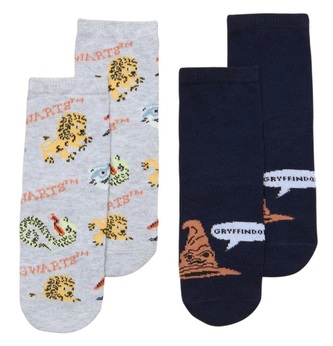 Ponožky dětské kotníkové, 2 ks Moudrý klobouk, Harry Potter Velikost: 23-26