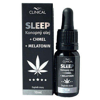 Clinical Konopný olej Sleep + chmel + melatonin 10 ml