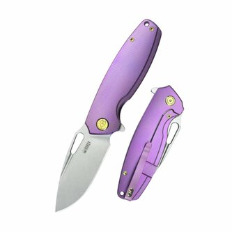 Kubey KB360C Tityus vreckový nôž 8,6 cm, fialová, titán