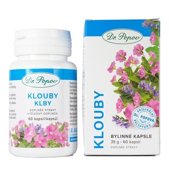 Bylinné kapsle Klouby, 60 kapslí Dr. Popov