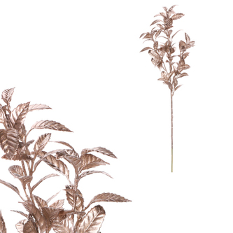 Čajovník - umělá větev s lístky, barva champagne