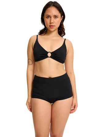 Menstruační plavky Modibodi Short High černé spodní díl (SWSCHIBLAW) XS