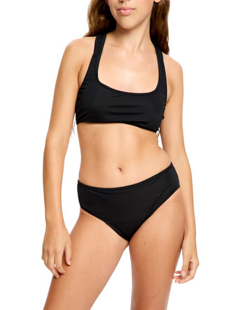 Menstruační plavky Modibodi Teen Bikini Brief High černé spodní díl (SWSBBIHIBLAT) 12-14 let