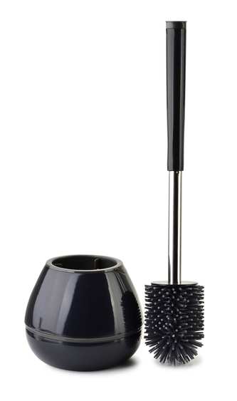 EDA SILICONE Szczotka WC czarna 14x42cm TPR