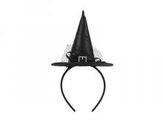 Opaska Kapelusz Czarownicy 17x28cm czarny