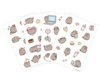 Set nálepek na elektroniku Pusheen: Momenty (set 17 x 23,5 x 1,5 cm)