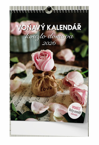 Voňavý kalendář Kouzlo domova 2026 - nástěnný kalendář Voňavý kalendář Kouzlo domova 2026 - nástěnný kalendář