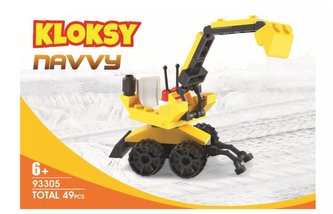 Klocki Kloksy Maszyny budowlane koparka 49 el.