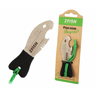 Brousek ZFish Fish Hook Sharpener - stříbrný-černý