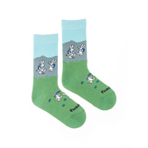 Dětské Ponožky Bob a Bobek na túře Zelené L (31-34)