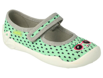 114Y484 - dívčí balerínky Befado zelené 114Y484_33