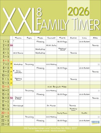XXL Family Timer 8 2026