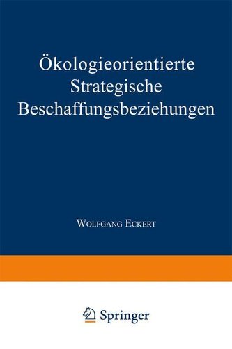 Ökologieorientierte Strategische Beschaffungsbeziehungen