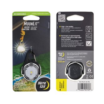 Nabíjecí mikro lucerna Nite Ize MoonLit® Rechargeable Micro Lantern