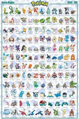 Plakát, Obraz - Pokemon - Hoenn Pokemon English, 61 × 91.5 cm