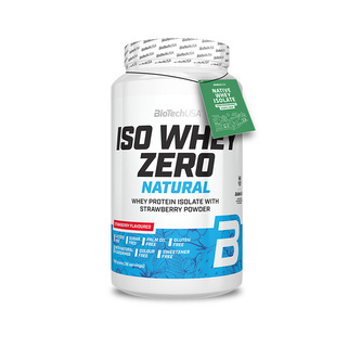BioTech Iso Whey Zero Natural 908 g strawberry (jahoda)