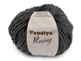 Pletací příze Papatya Roving 100 g - 1 ks - 5 (19) šedá tmavá