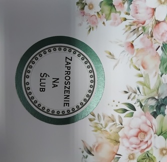 Zaproszenia Ślub ręcznie robione, kwadrat op.5 szt.