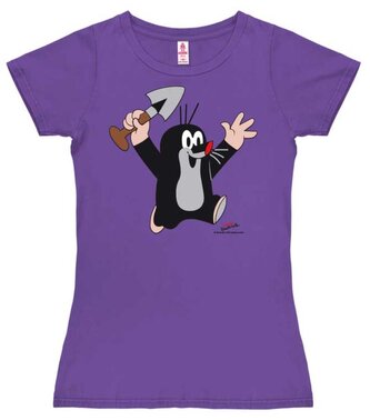 Dámské tričko Krteček: Juhu (L) fialová bavlna