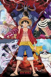 Plakát, Obraz - One Piece - Luffy vs New World, 61 × 91.5 cm