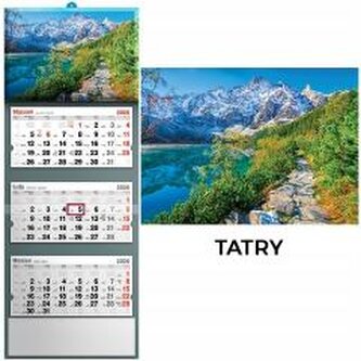 Kalendarz 2026 trójdzielny tatry