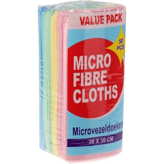 EXCELLENT HOUSEWARE Utěrka z mikrovlákna sada 50 ks 30x30 cm KO-WK2000150