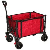 XQMAX Plážový vozík skladací 120 l červený KO-CM6000100