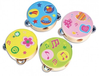 Bontempi Tamburína dětská dřevěná 12 cm