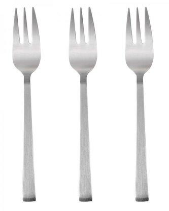 DuraHome Vidlička dezertní KRETA, 3ks, stříbrná