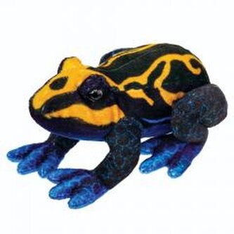 Żaba czarno - pomarańczowa 13cm