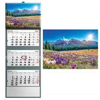 Kalendarz 2026 trójdzielny krajobraz