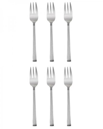 DuraHome Vidlička dezertní KRETA, 6ks, stříbrná