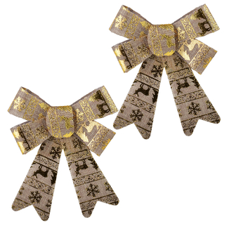 SANTA LILA Komplet 2 Kokard 15x18cm