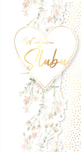 Karnet PM Ślub, serce PM-422