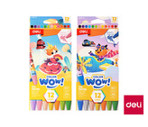 Voskovky olejové 12 barev WOW DELI EC228-12 mix