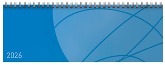 Tischkalender quer Professional Colourlux 2026 blau
