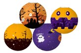 Lampion koule Halloween papír průměr 30cm v sáčku (bez hůlky) 4 druhy karneval