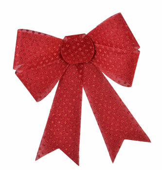 SANTA LILA Kokarda 28x33cm czerwona