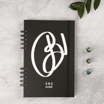 Diář 365 SOBĚ - černý s bílým potiskem 2026 Diář