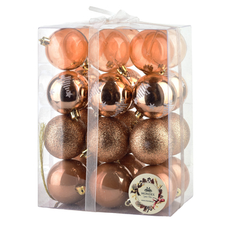 SANTA LILA Komplet 24 bombek 5,5cm