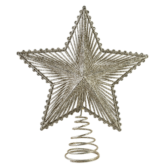 SANTA LILA Gwiazda czubek 19x23cm
